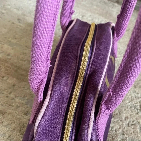Victoria's Secret Vintage Y2K 90s Purse Handbag Purple Gold Velour - Picture 6 of 14